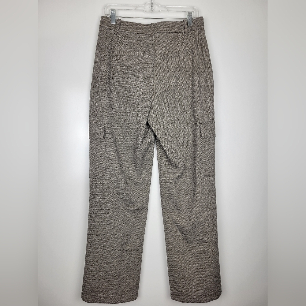 NWT Vero Moda VMPIA Straight Herringbone Pant in Light Grey Size 6 - Picture 3 of 12